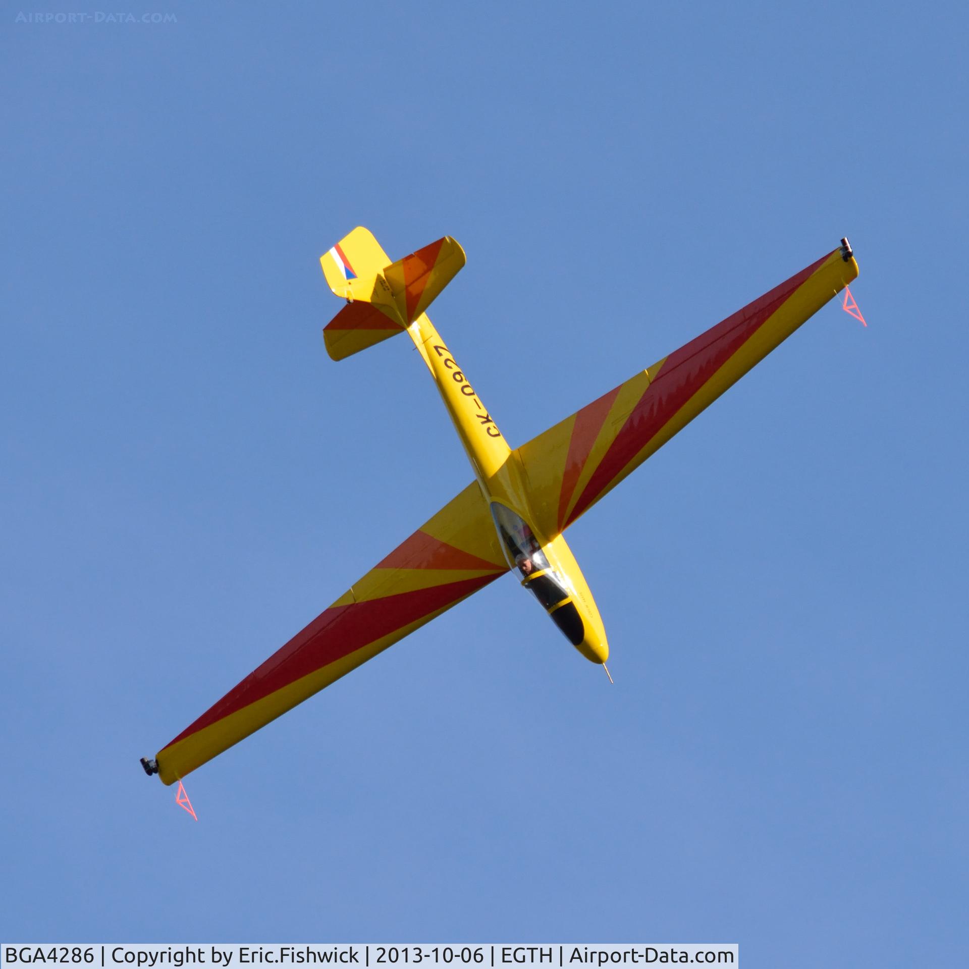 BGA4286, Letov LF-107 Lunak C/N 39, 43. CK-0927 at The Shuttleworth Collection October Flying Day 2013.