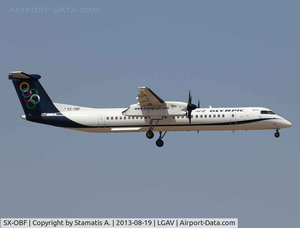 SX-OBF, 2010 De Havilland Canada DHC-8-402Q Dash 8 C/N 4318, DHC-8-402Q Dash 8
Landing on 03L @ LGAV 19/8/2013