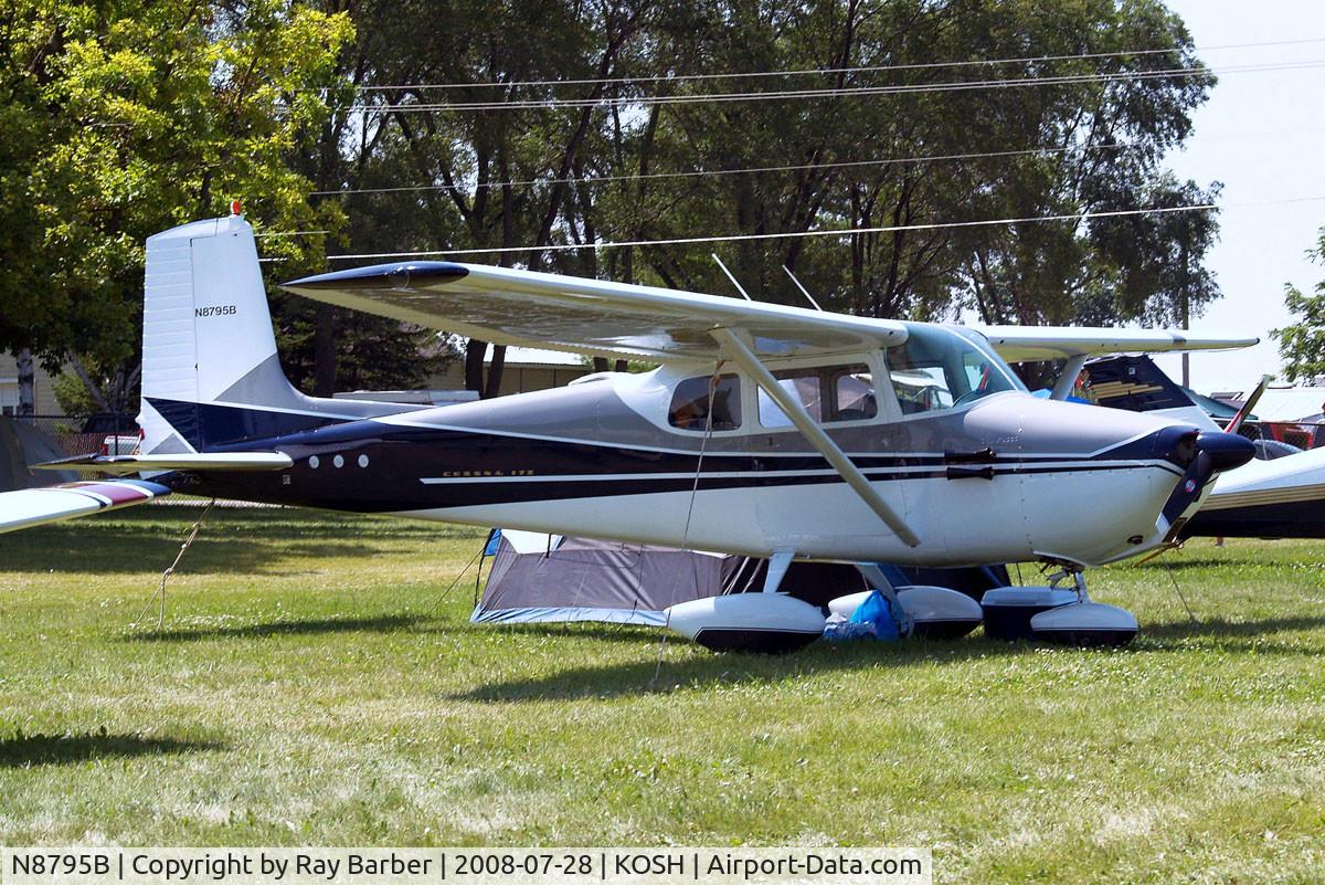 N8795B, 1957 Cessna 172 C/N 36495, Cessna 172 [36495] Oshkosh-Wittman Regional Airport~N 28/07/2008