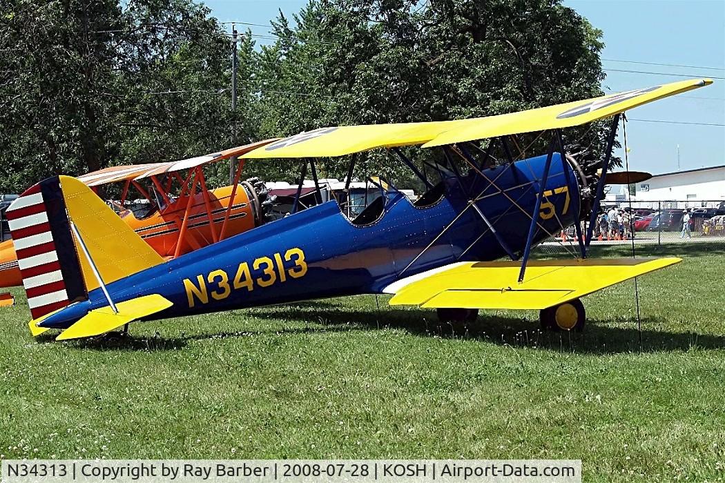 N34313, 1941 Meyers OTW-145 C/N 57, Meyers OTW-125 [57] Oshkosh-Wittman Regional Airport~N 28/07/2008