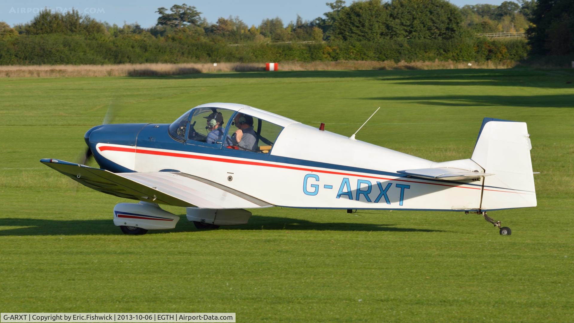 G-ARXT, 1962 SAN Jodel DR-1050 Ambassadeur C/N 355, 1. G-ARXT preparing to depart The Shuttleworth Collection October Flying Day - (The final Flying Day of their 50th Anniversary Season.)