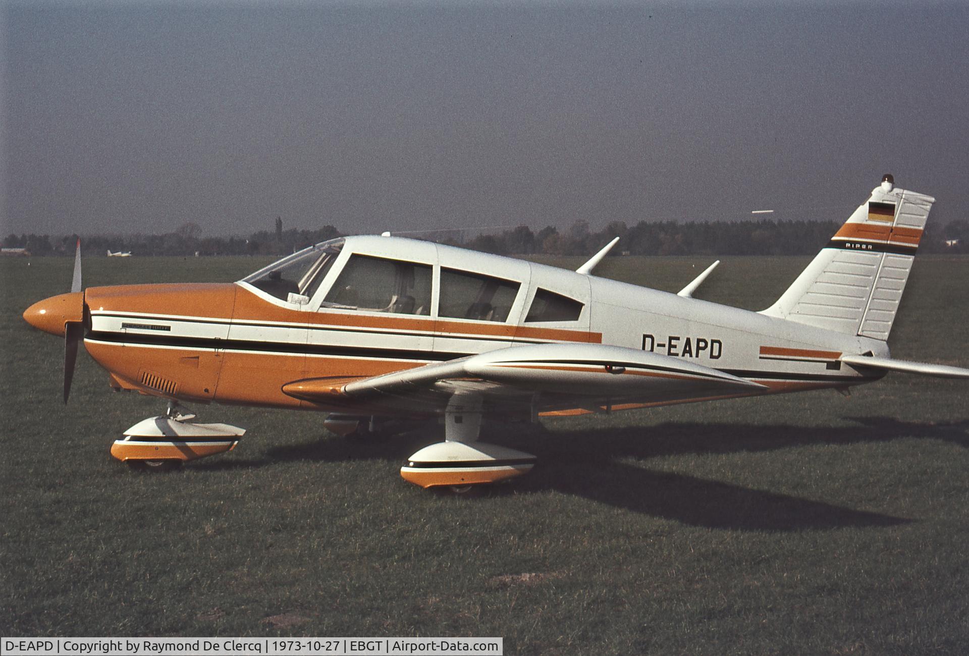 D-EAPD, Piper PA-28-180 Cherokee F C/N 28-7105168, Gent 1973