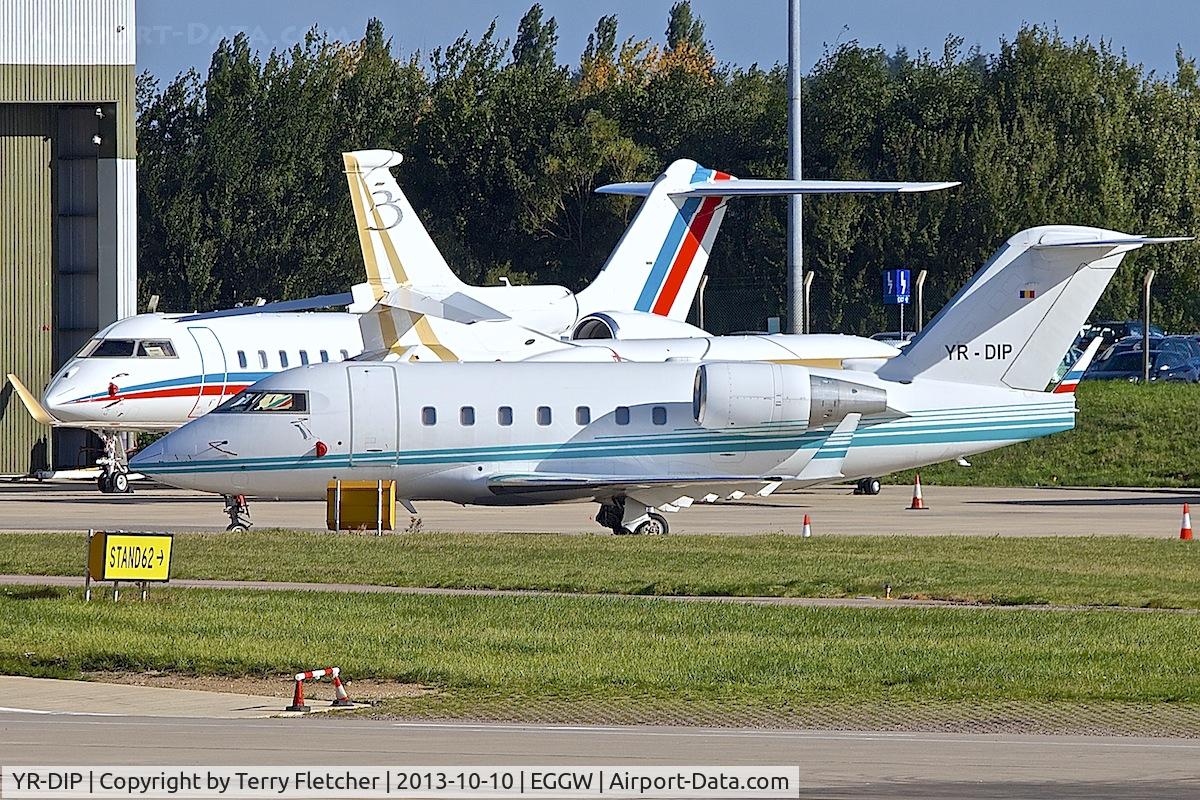 YR-DIP, 2000 Bombardier Challenger 604 (CL-600-2B16) C/N 5475, Bombardier CL-600-2B16, c/n: 5475 at Luton