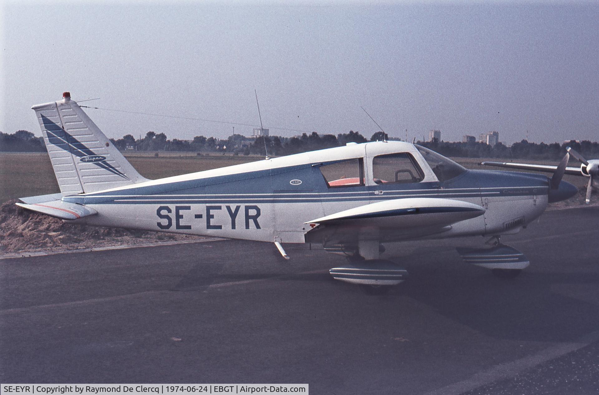 SE-EYR, Piper PA-28-180 Cherokee C C/N 28-3240, Gent 1974