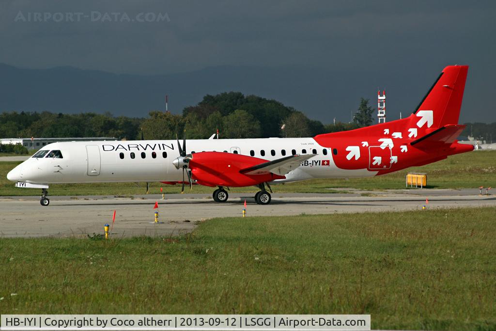 HB-IYI, 1995 Saab 2000 C/N 2000-016, New aircraft for DWT!