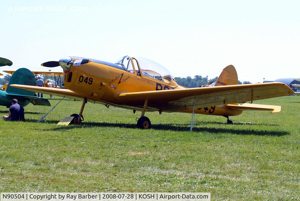N90504, 1956 De Havilland Canada DHC-1B-2-S5 Chipmunk Mk2 C/N 187-225, De Havilland Canada DHC-1B-2-S5 Chipmunk [187/225] Oshkosh-Wittman Regional Airport~N 28/07/2008