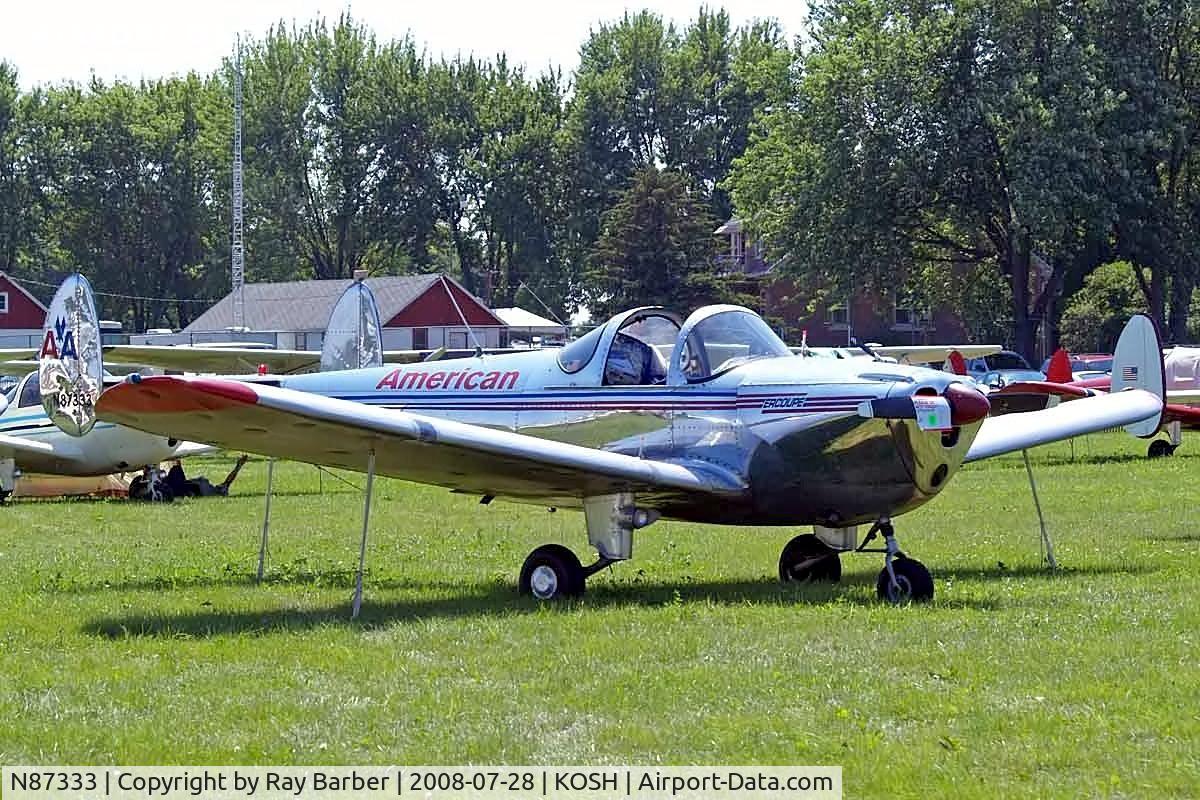 N87333, 1946 Erco 415C Ercoupe C/N 506, Erco 415C Ercoupe [506] Oshkosh-Wittman Regional~N 28/07/2008