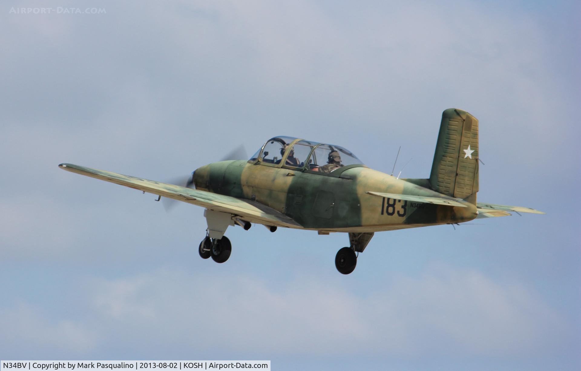 N34BV, 1956 Beech T-34A Mentor Mentor C/N CG-152, Beech T-34