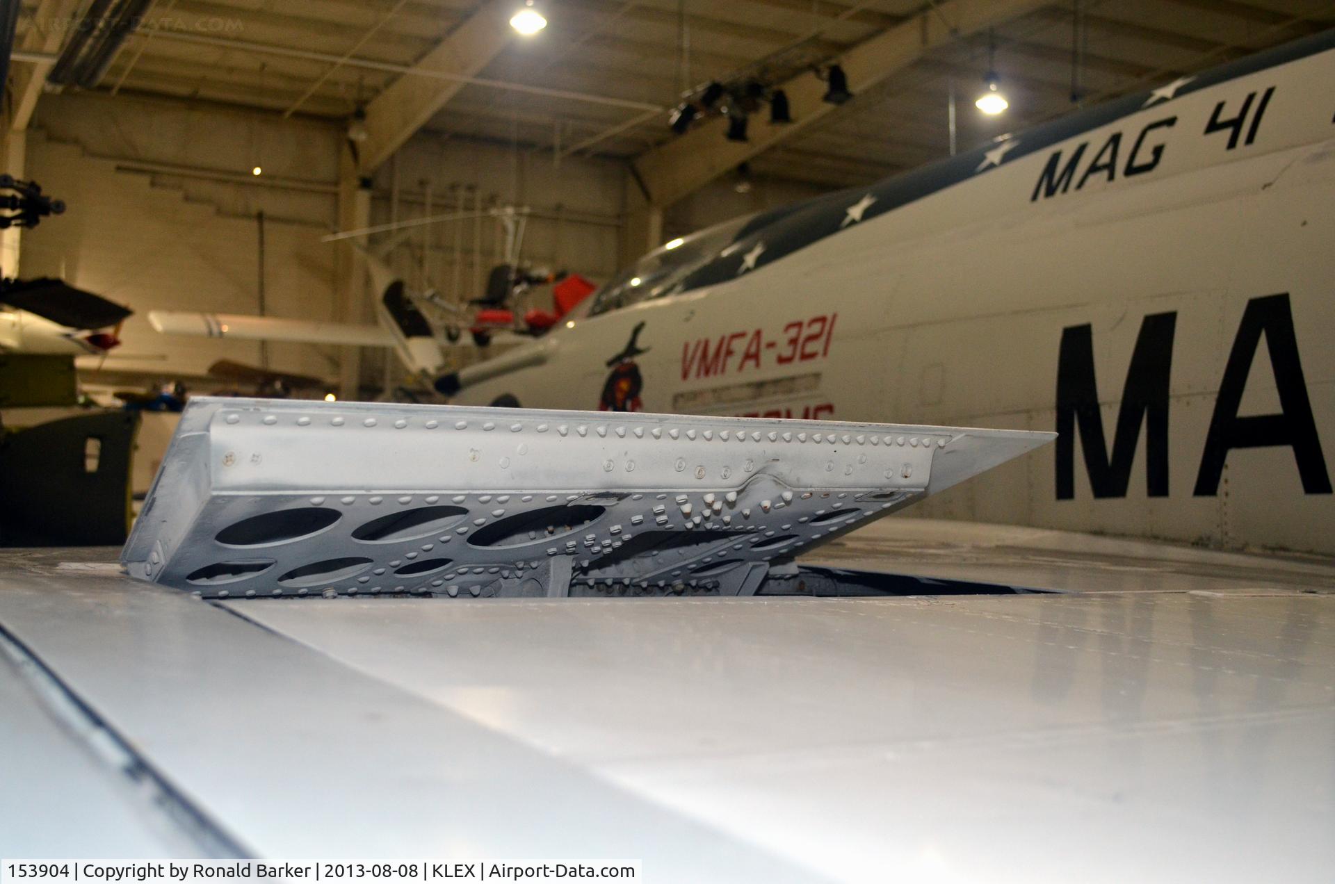 153904, McDonnell F-4S Phantom II C/N 2590, Left spoiler - Aviation Museum of KY