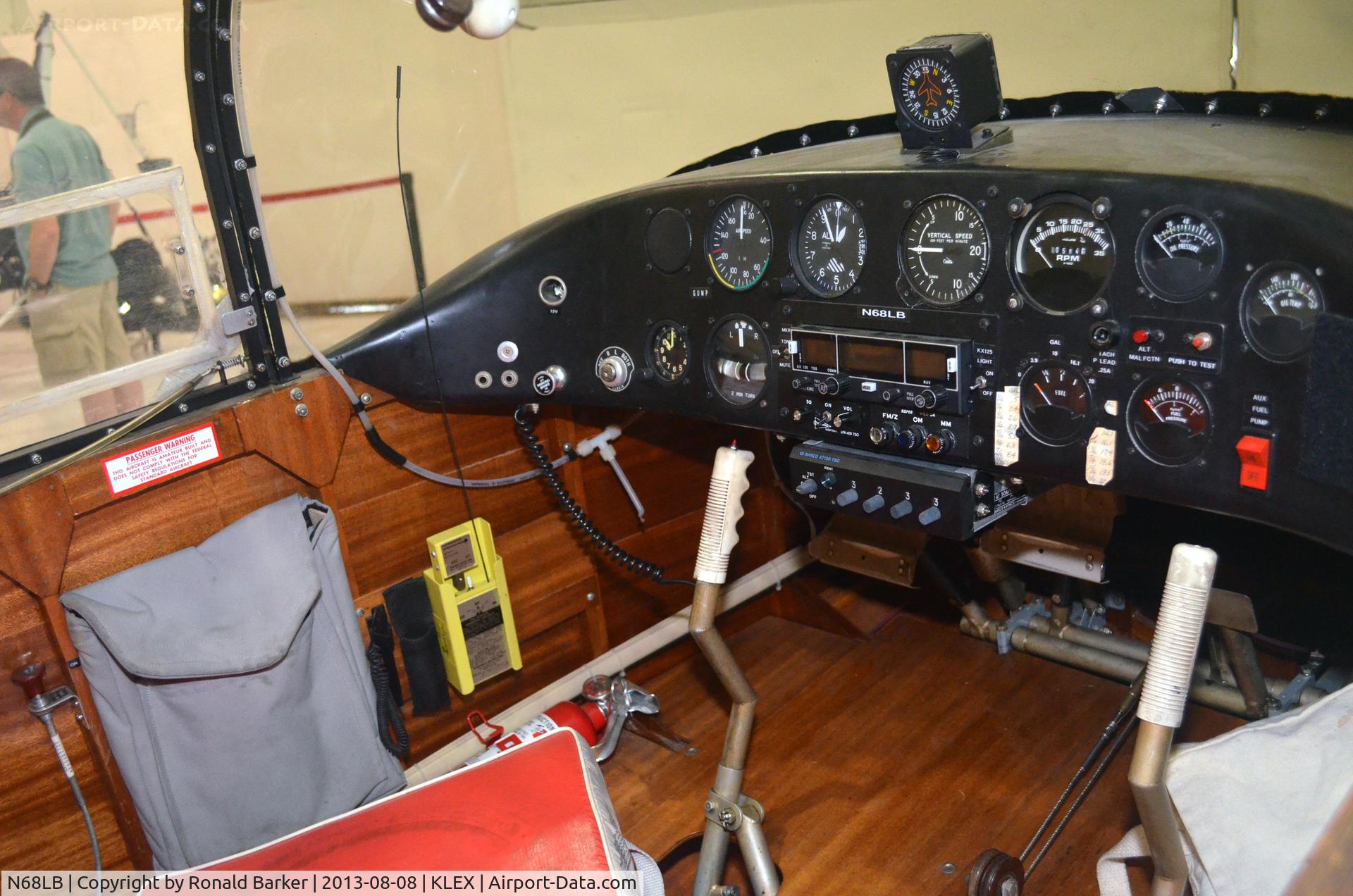 N68LB, Volmer VJ-22 Sportsman C/N 1, Cockpit - Aviation Museum of KY