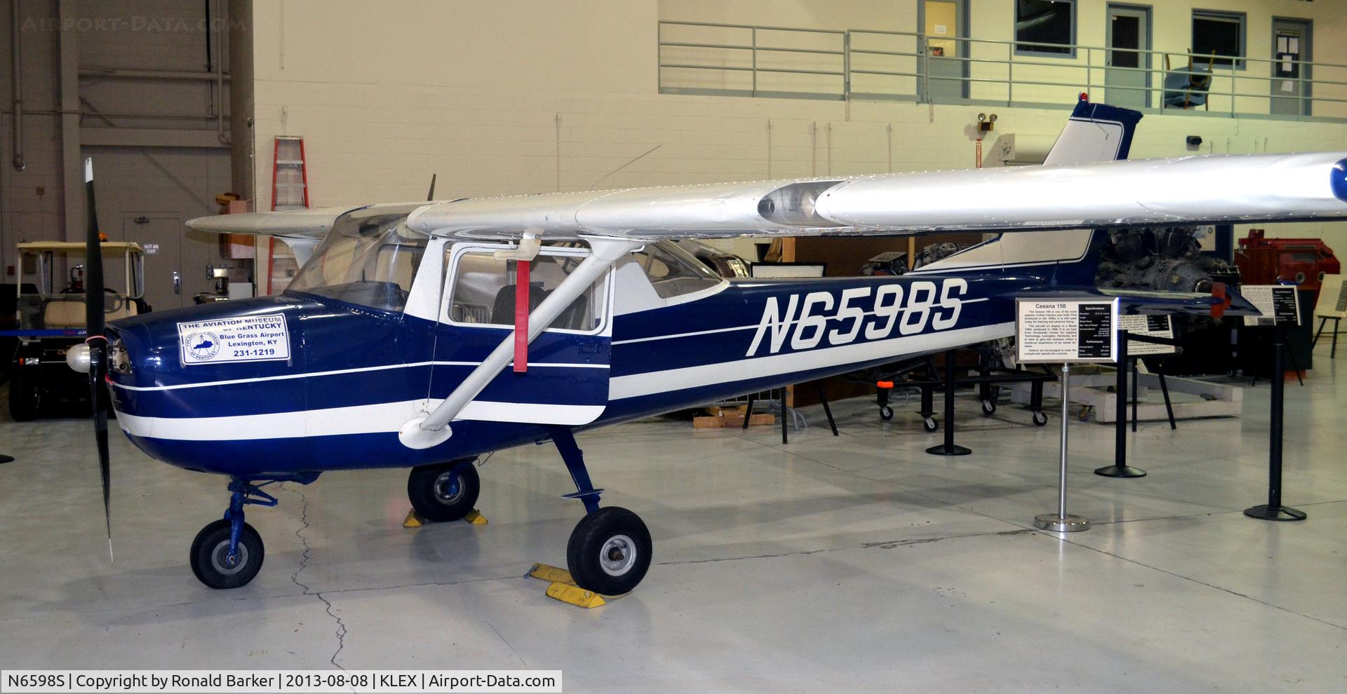 N6598S, 1972 Cessna 150H C/N 15067398, Aviation Museum of KY