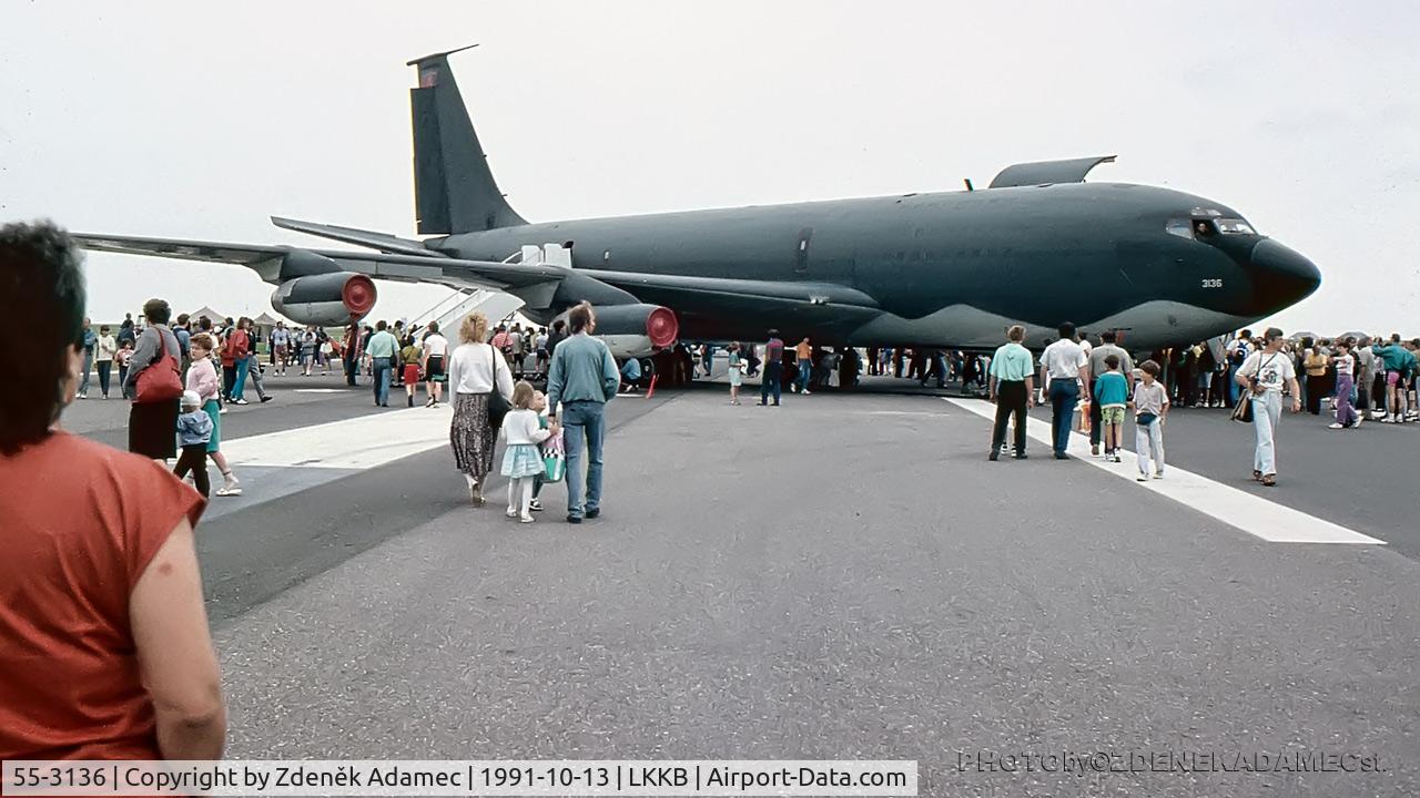 55-3136, 1955 Boeing KC-135A Stratotanker C/N 17252, Kbely Air Show 13 September 1991