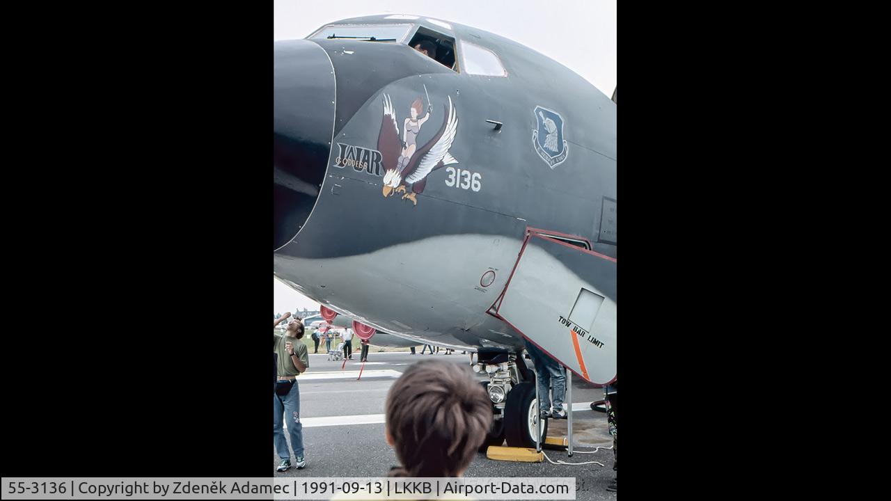 55-3136, 1955 Boeing KC-135A Stratotanker C/N 17252, Kbely Air Show 13 September 1991