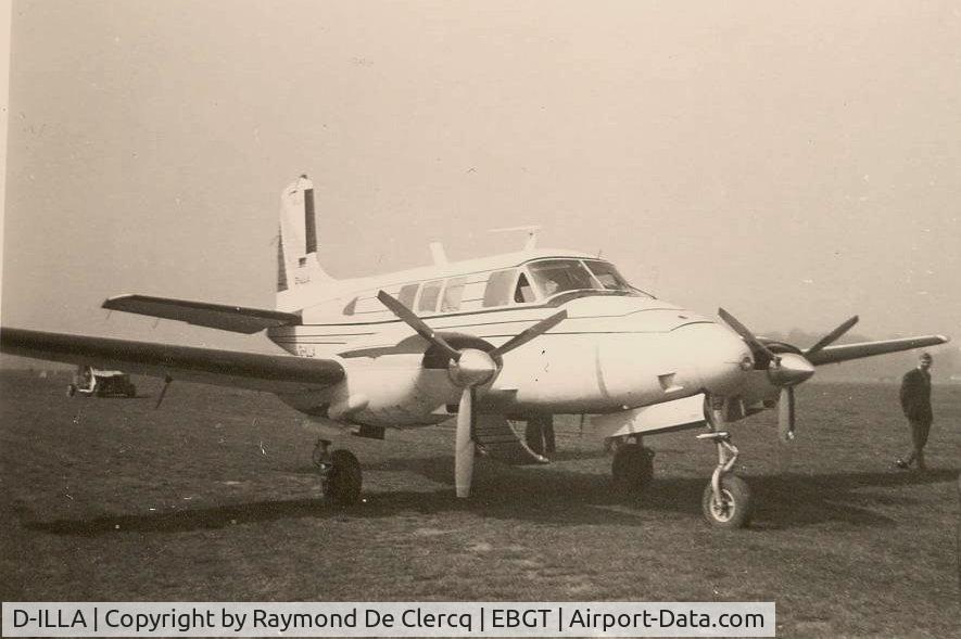 D-ILLA, Beechcraft Queen Air 65 C/N LC-94, Gent 10-8-65