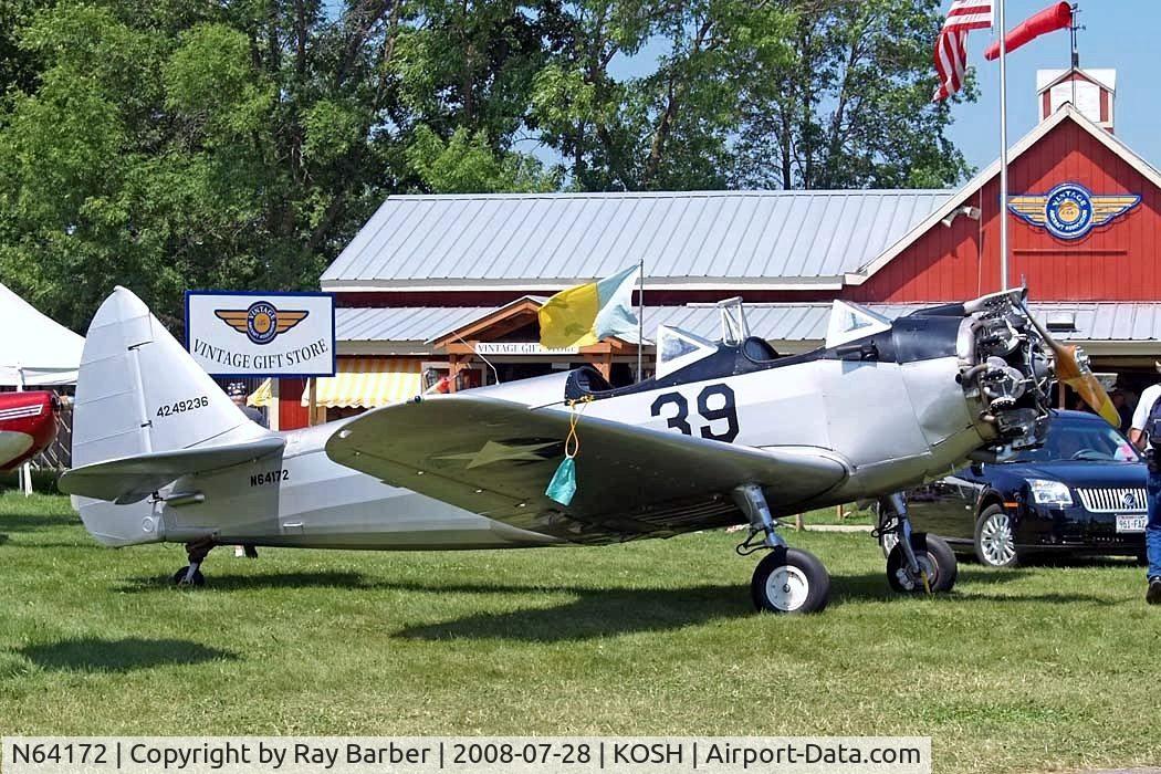 N64172, 1943 Fairchild (Howard) PT-23A Cornell (M-62C) C/N HO-260, Howard PT-23 Cornell [260HO] Oshkosh-Wittman Regional~N 28/07/2008