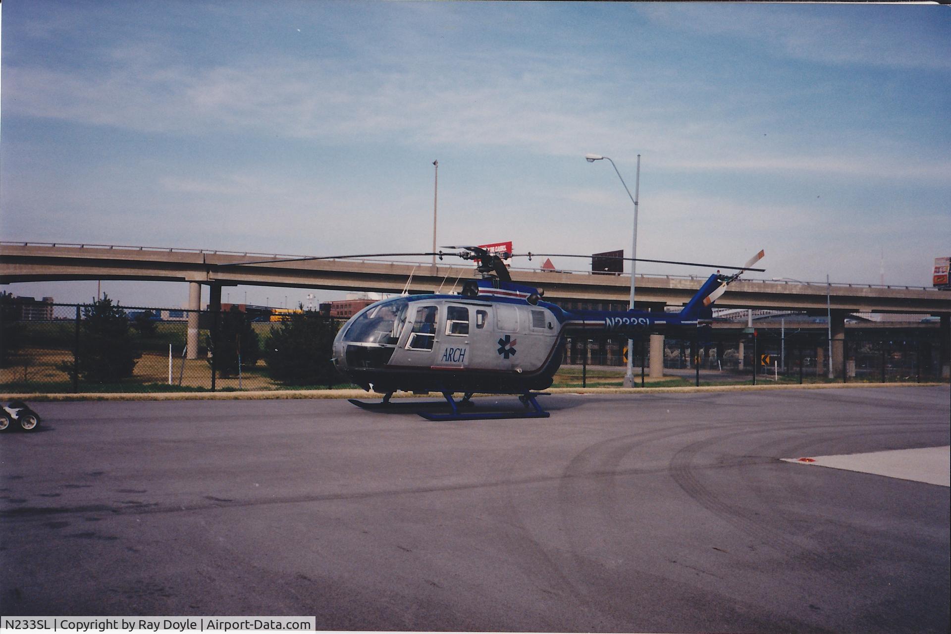 N233SL, MBB Bo-105S C/N S-387, Taken at ARCH Air Medical Service home base, St. Louis, MO