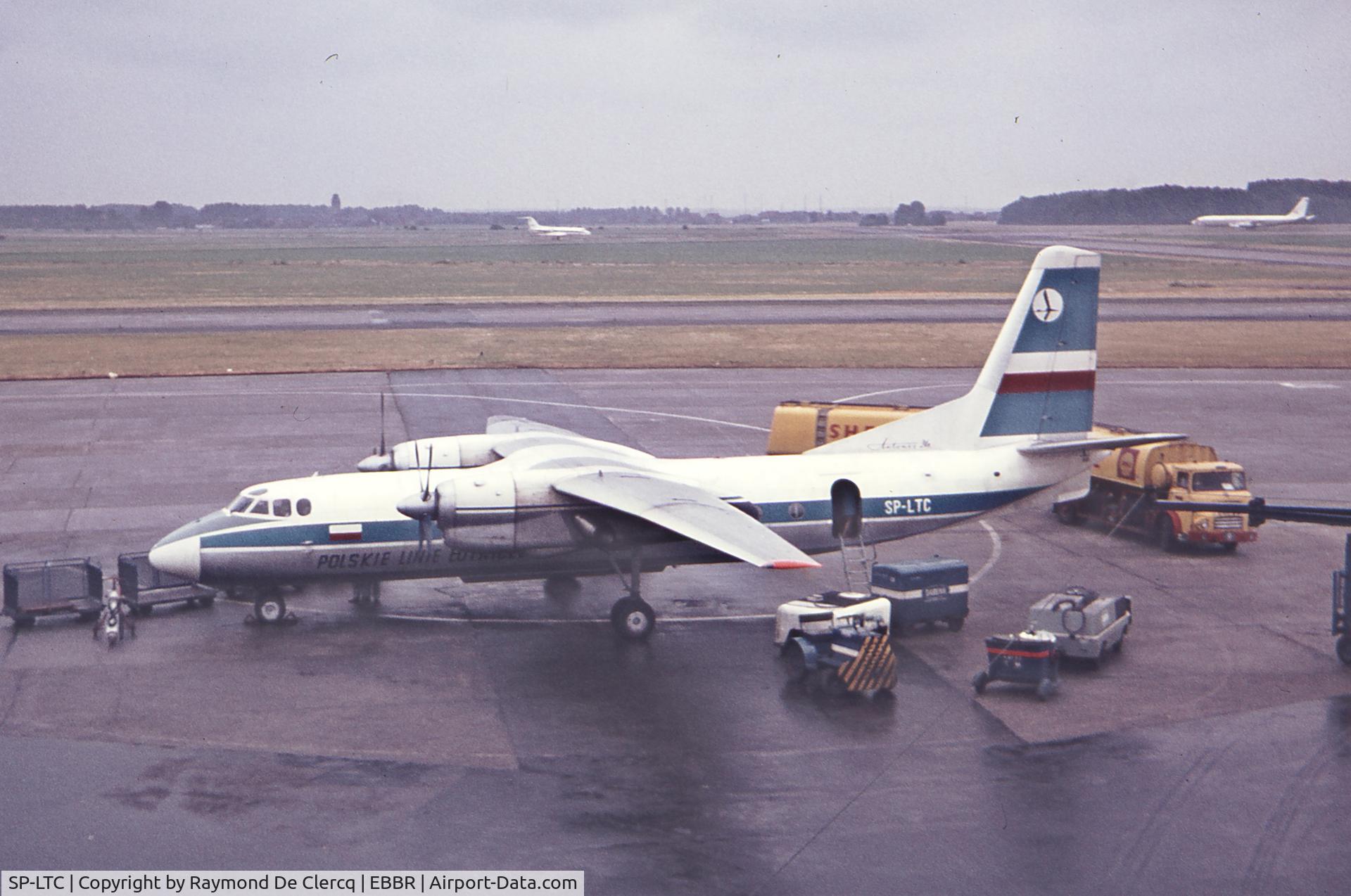 SP-LTC, 1966 Antonov An-24B C/N 67302208, At Brussels Airport in early 70's