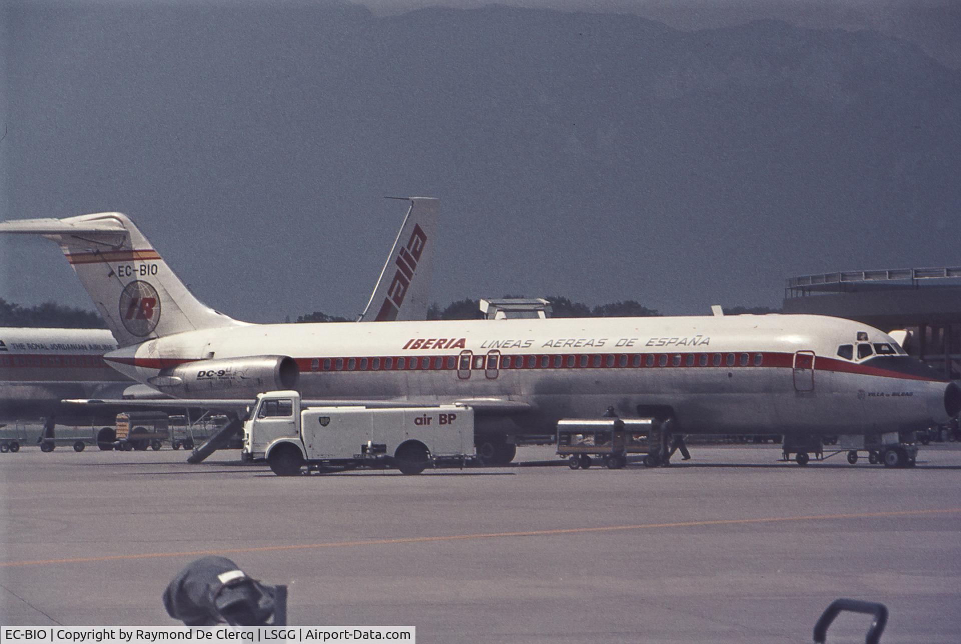 EC-BIO, 1967 Douglas DC-9-32 C/N 47090, Geneva 1974