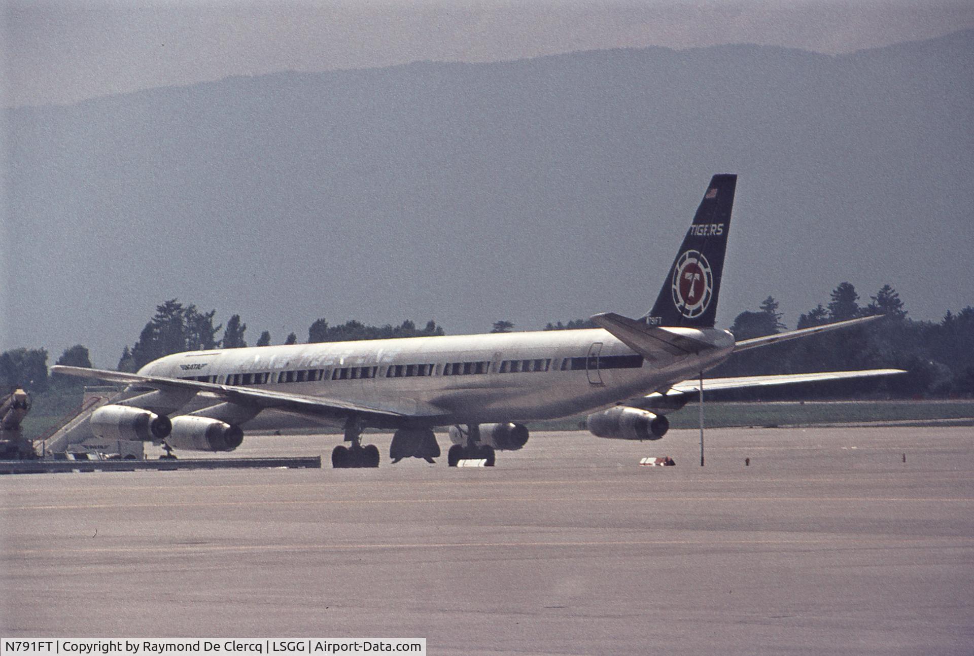 N791FT, 1969 Douglas DC-8-63CF C/N 46045, Geneva 1974