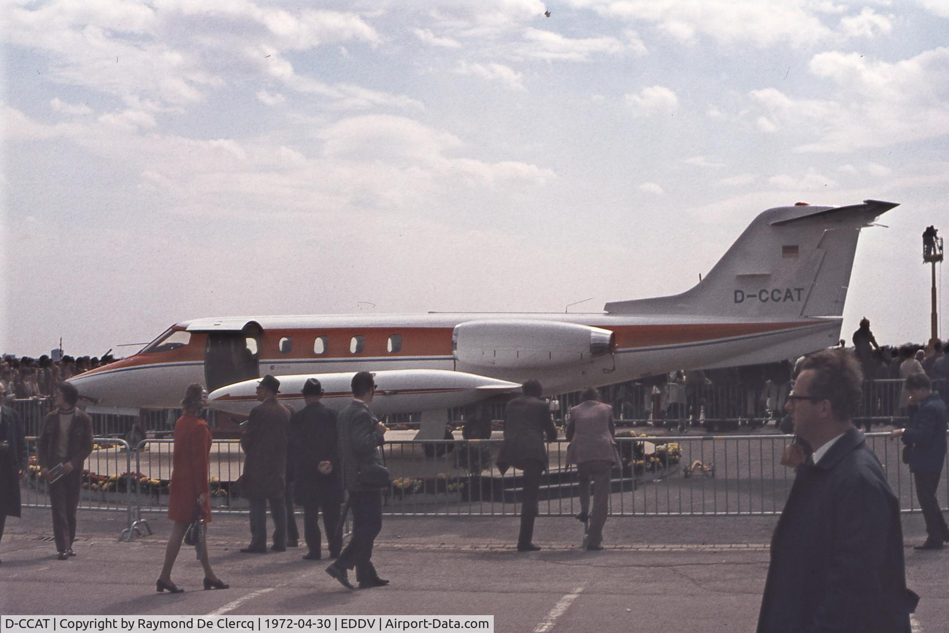 D-CCAT, 1971 Gates Learjet 25B C/N 25-079, Hannover Messe 1972