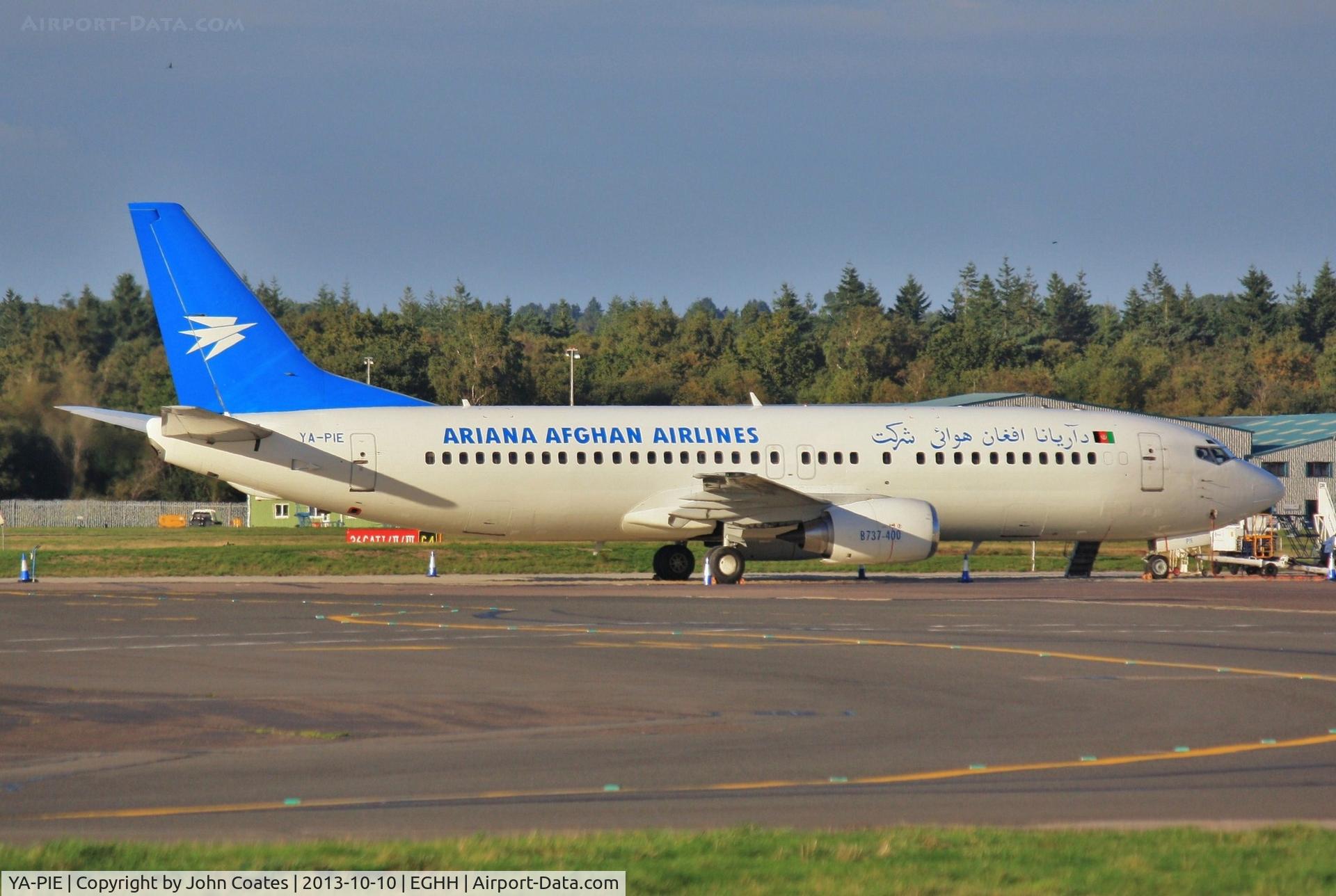 YA-PIE, 1993 Boeing 737-4Y0 C/N 26086, Ariana Afghan Airlines..short visit to BOH and about to depart on delivery to Kabul via Moldavia.