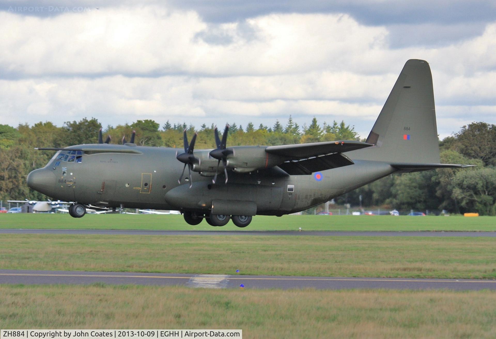 ZH884, 1999 Lockheed Martin C-130J Hercules C.5 C/N 382-5482, Arriving for para-drop exercise.