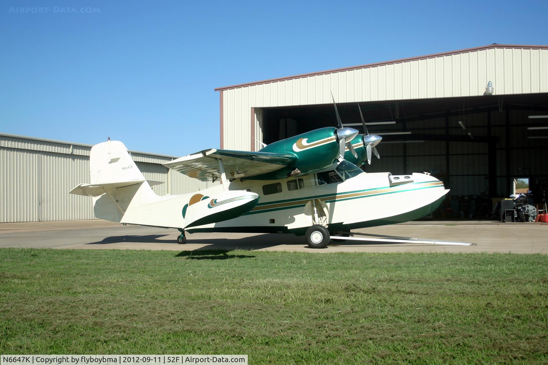 N6647K, 1941 Grumman G-44A Widgeon C/N 1206, Outside of the hangar on the east side of the runway.