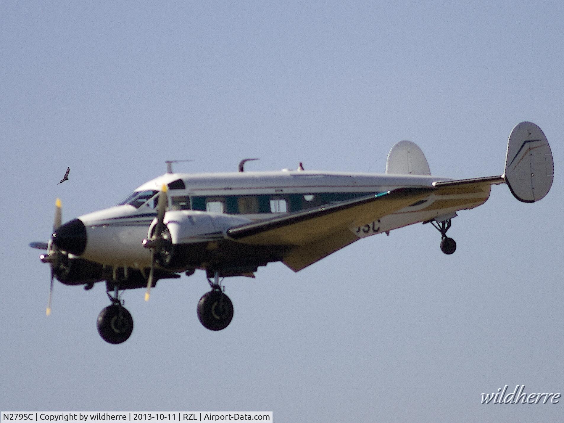 N279SC, 1955 Beech E18S C/N BA-74, Rensselaer, Indiana  10-11-2013