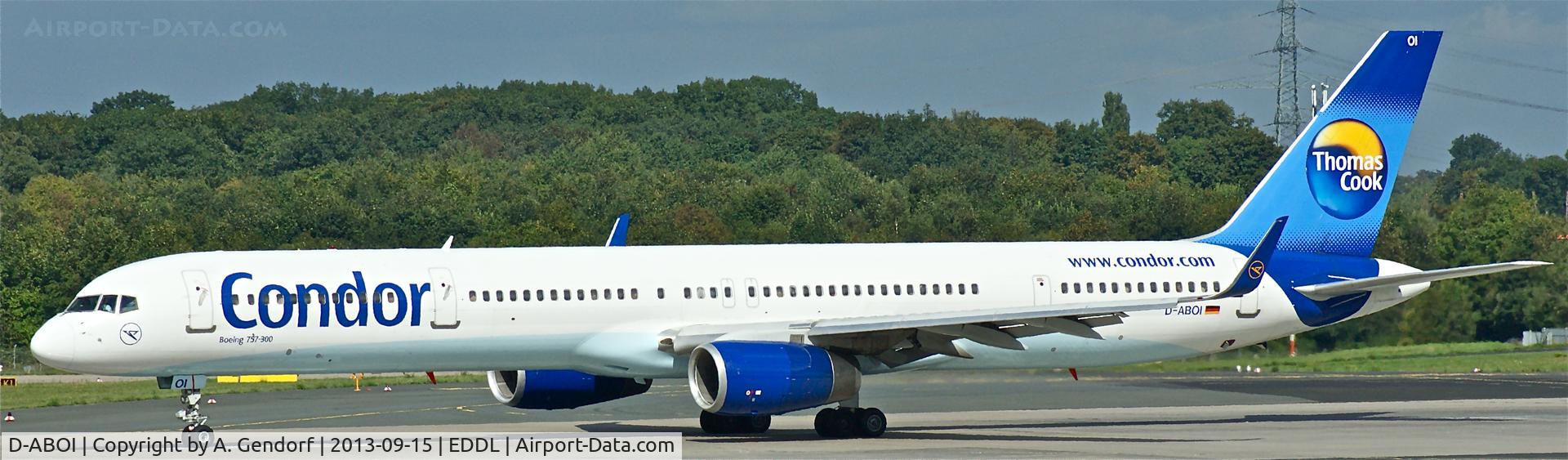 D-ABOI, 2000 Boeing 757-330 C/N 29018, Condor, is here on RWY 23L at Düsseldorf Int´l(EDDL)