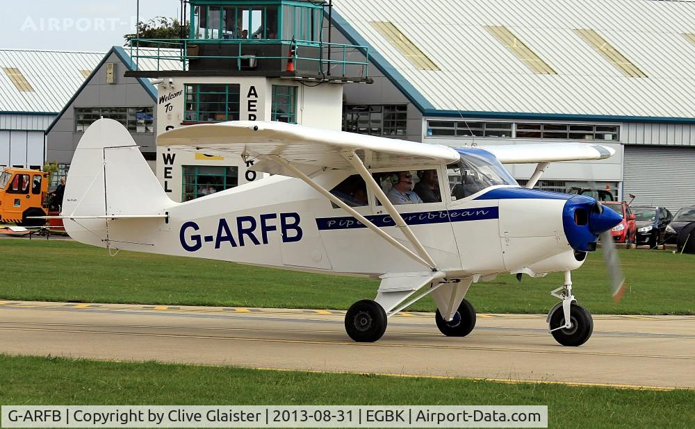 G-ARFB, 1960 Piper PA-22-150 Caribbean C/N 22-7518, Ex: N3625Z > G-ARFB 
Originally owned to, Vigors Aviation Ltd in September 1960 and currently with and a trustee of, Tripacer Group since July 2003