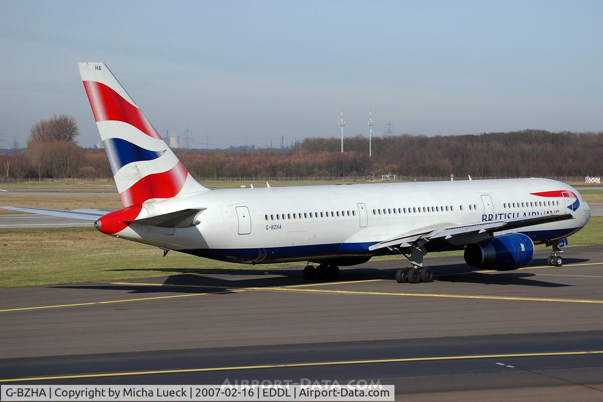 G-BZHA, 1998 Boeing 767-336 C/N 29230, At Düsseldorf