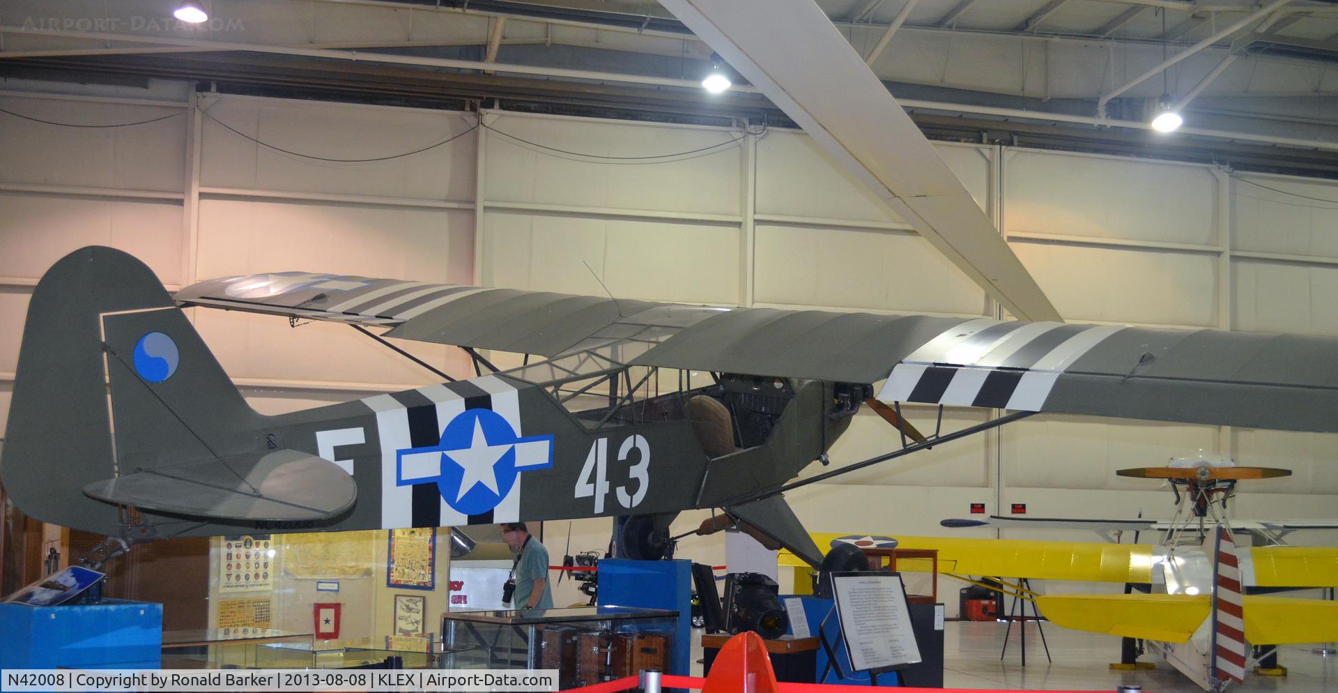 N42008, 1945 Piper J3C-65 Cub Cub C/N 14083, Aviation Museum of KY