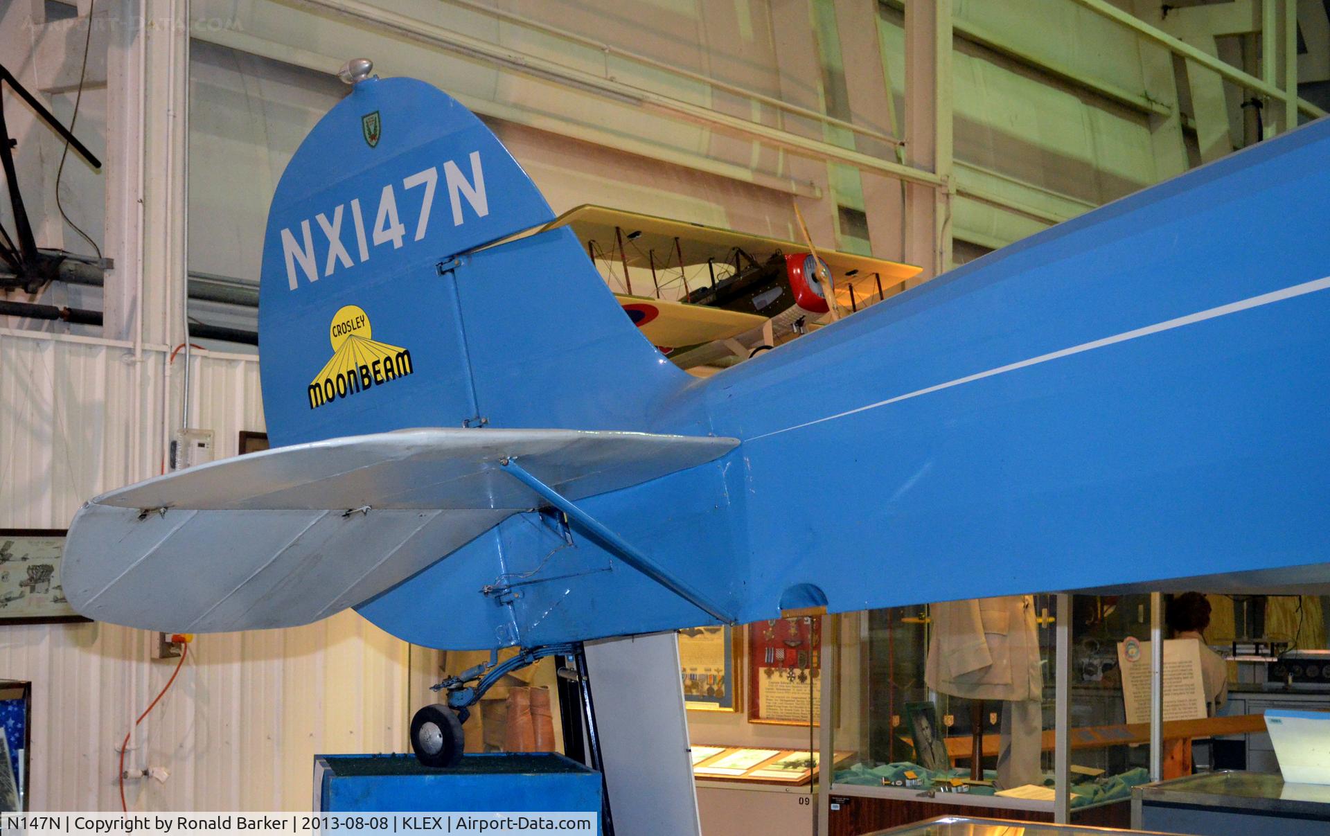 N147N, 1928 Crosley Moonbeam 2-POLB C/N 4, Aviation Museum of KY
