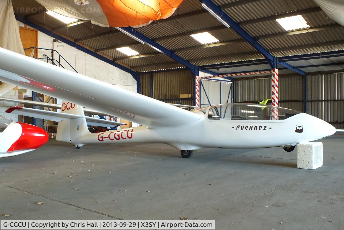 G-CGCU, 1991 PZL-Bielsko SZD-50-3 Puchacz C/N B-2023, in the main hangar at Saltby airfield