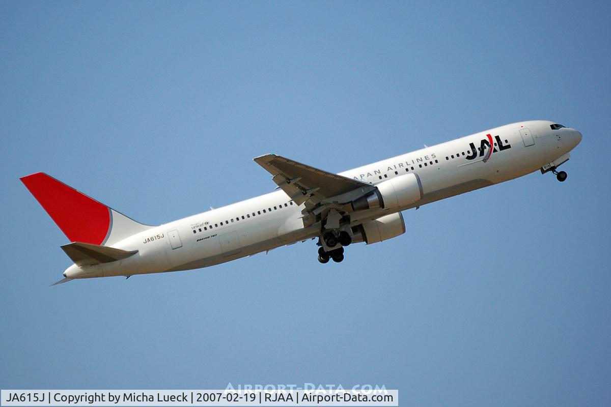 JA615J, 2006 Boeing 767-346/ER C/N 33850, At Narita