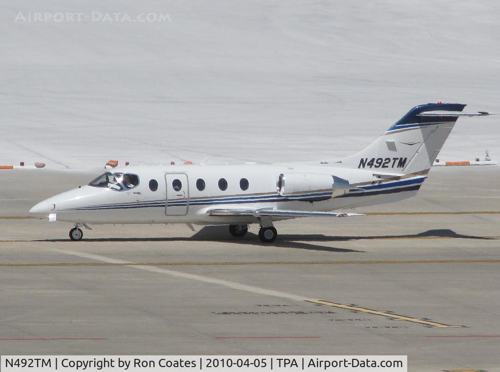 N492TM, Hawker Beechcraft 400A Beechjet C/N RK-580, Hawker-Beechcraft 400A Taxiing for takeoff on Rwy 36L at Tampa Int'l Airport