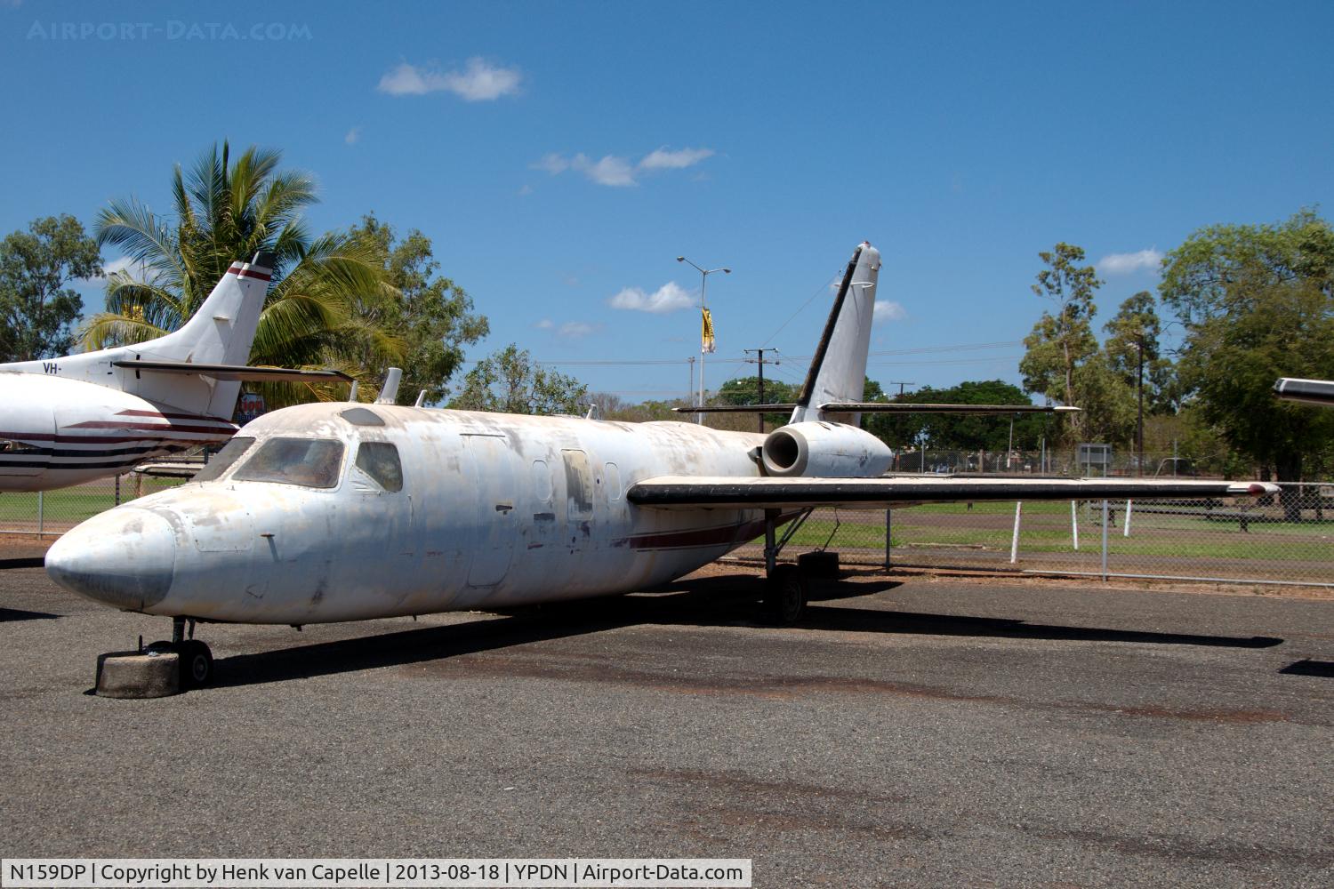 N159DP, 1966 Aero Commander 1121 Jet Commander C/N 52, Jet Commander N159DP on the platform of the Australian Aviation Heritage Centre in Darwin, Australia.
