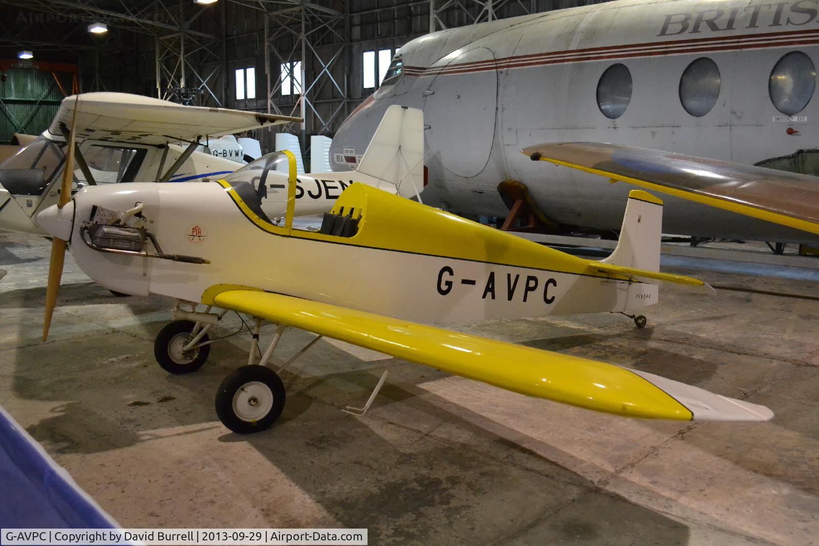 G-AVPC, 1973 Druine D.31 Turbulent C/N PFA 544, Druine Turbulent G-AVPC at The Museum of Flight, East Fortune Airfield, Scotland.