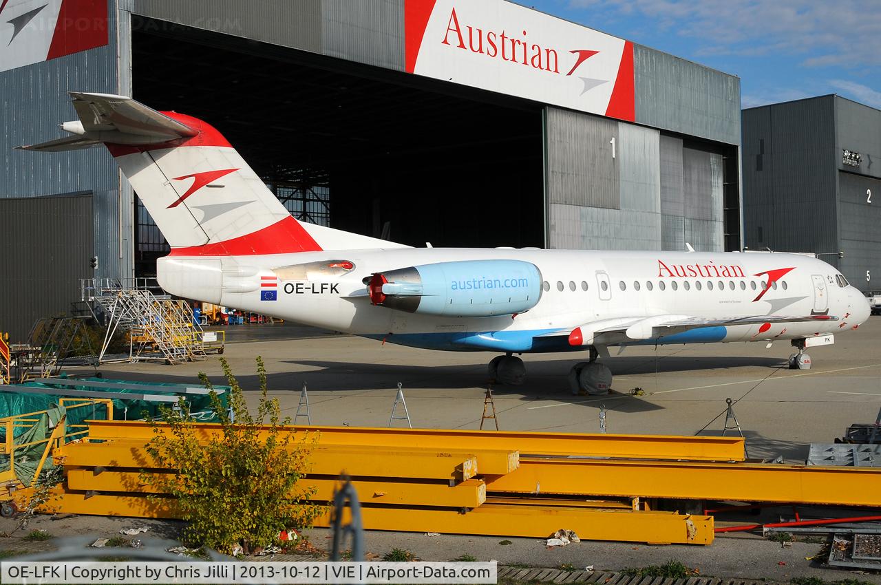 OE-LFK, 1995 Fokker 70 (F-28-0070) C/N 11555, Austrian Airlines