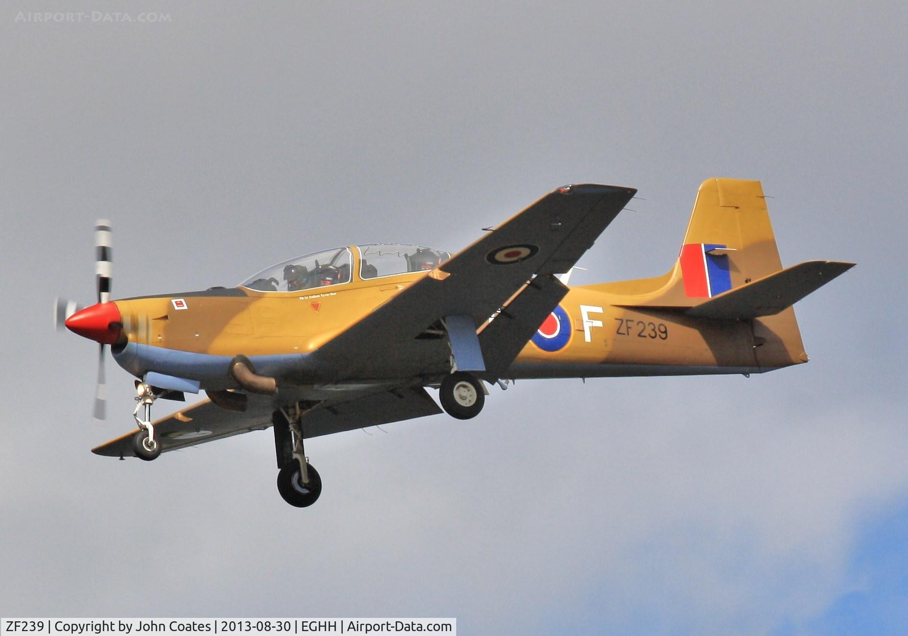 ZF239, 1990 Short S-312 Tucano T1 C/N S041/T39, Returning to airport after Seaside display.