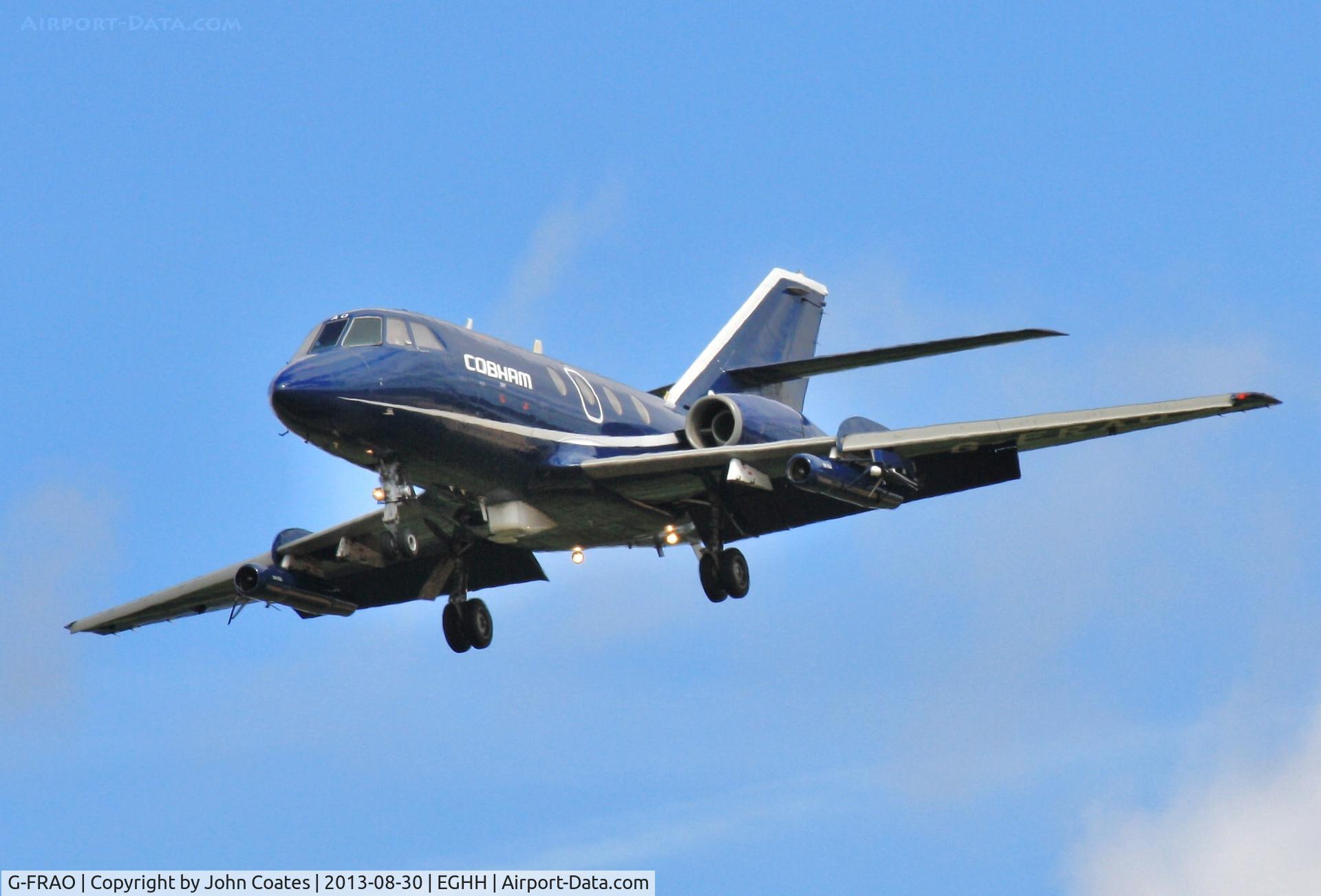 G-FRAO, 1969 Dassault Falcon (Mystere) 20DC C/N 214, Short finals to 26
