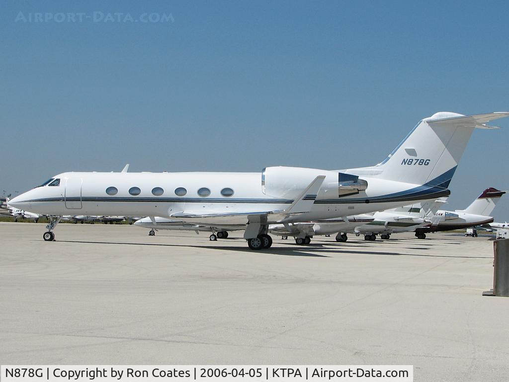 N878G, 1998 Gulfstream Aerospace G-IV C/N 1331, This 1998 Gulfstream Aerospace G-IV sits on the General Aviation ramp at Tampa Int'l Airport