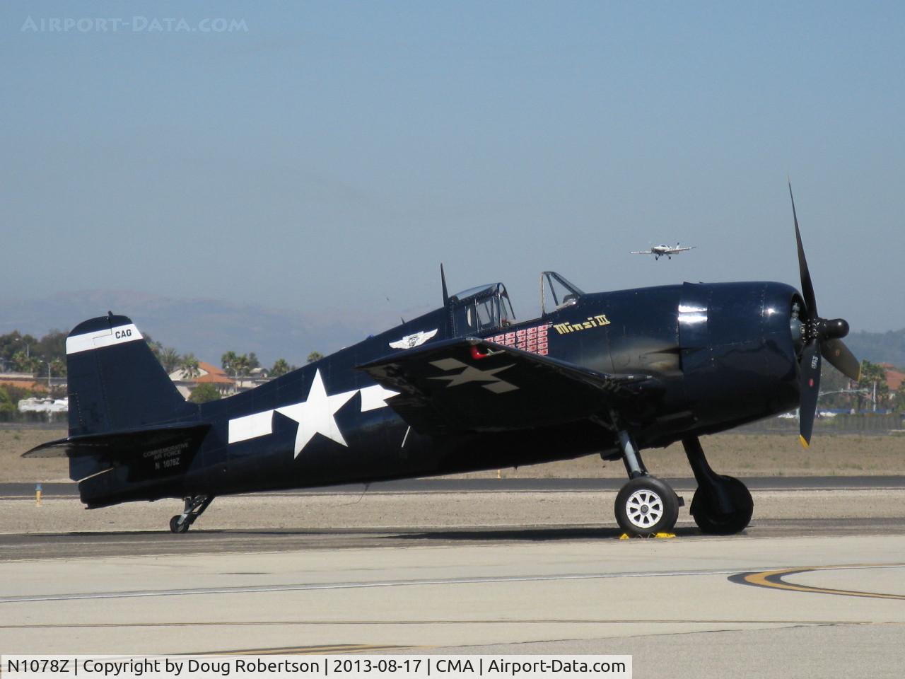 N1078Z, 1963 Grumman F6F-5 Hellcat C/N 27354801-66, 1963 S & S Special/Grumman F6F-5 HELLCAT 'MINSI III