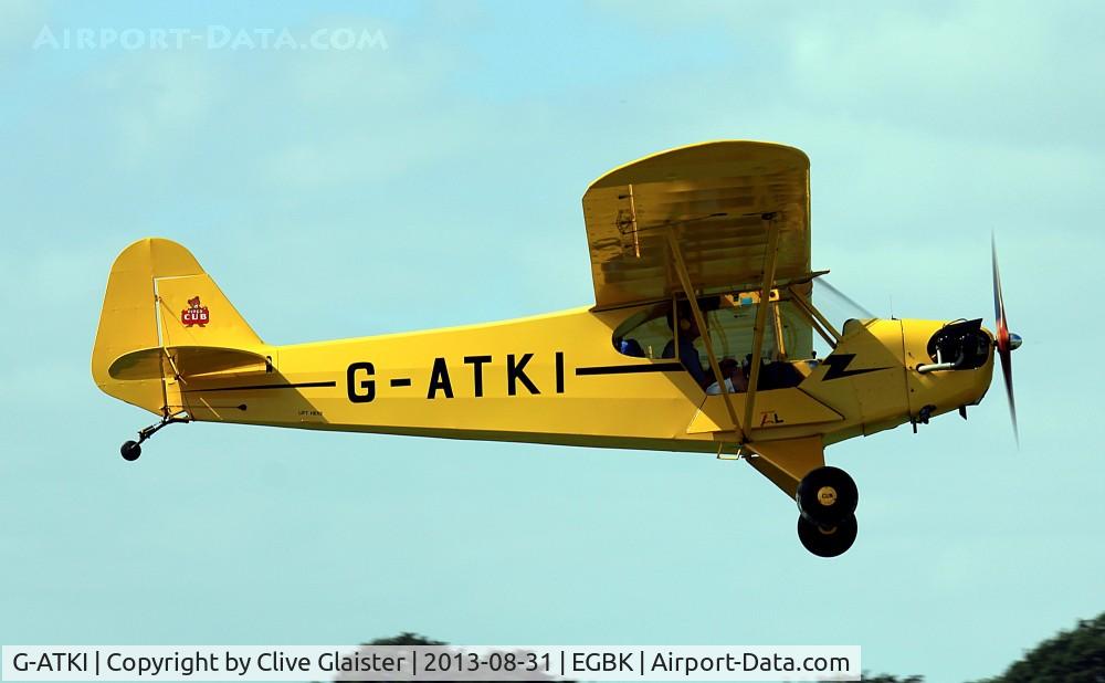 G-ATKI, 1946 Piper J3C-65 Cub Cub C/N 17545, Ex: NC70536 > N70536 > G-ATKI
Originally and owned to and a trustee of, Felthorpe Flying Club in October 1965 and currently in private hands since January 2008