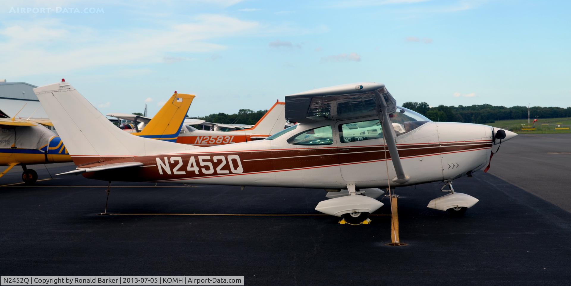 N2452Q, 1966 Cessna 182K Skylane C/N 18257652, Orange