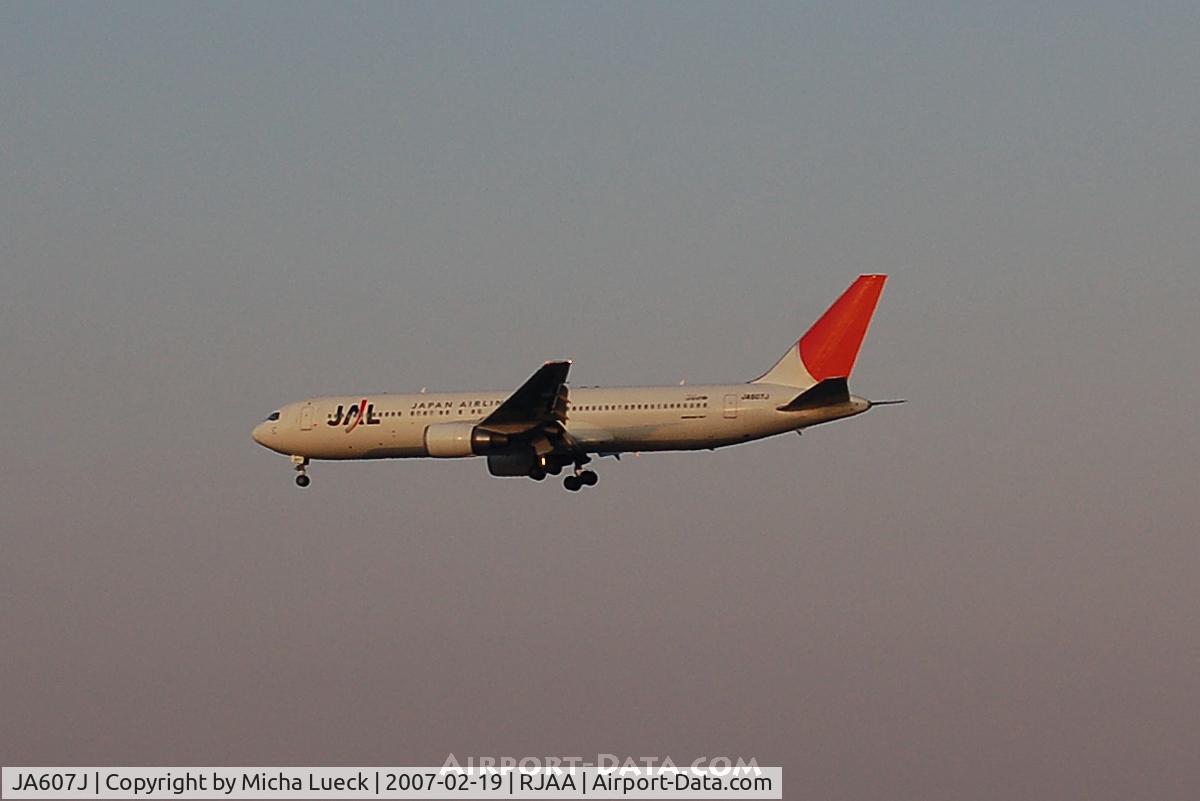 JA607J, 2003 Boeing 767-346/ER C/N 33496, At Narita