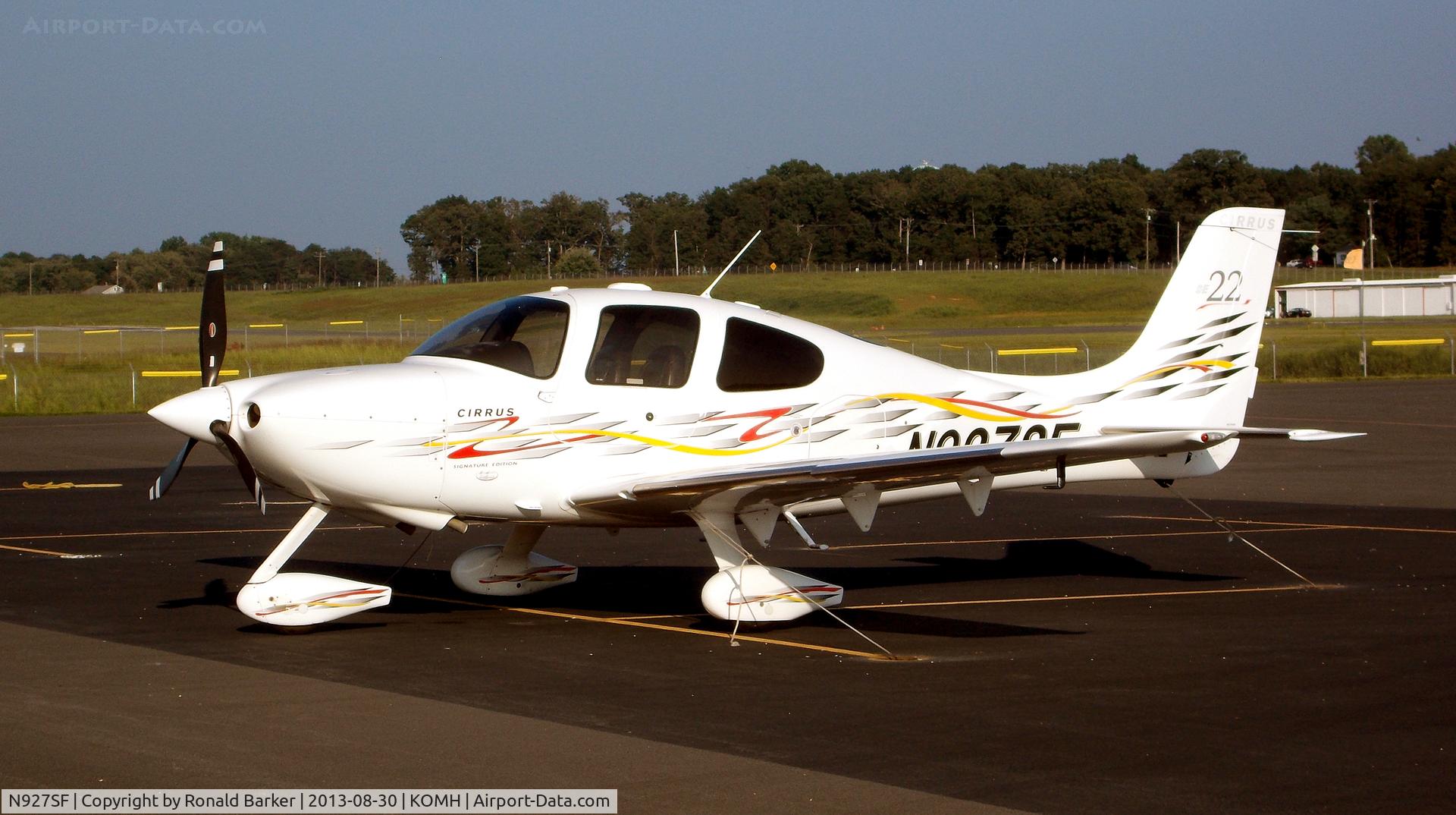 N927SF, 2006 Cirrus SR22 C/N 2238, Orange