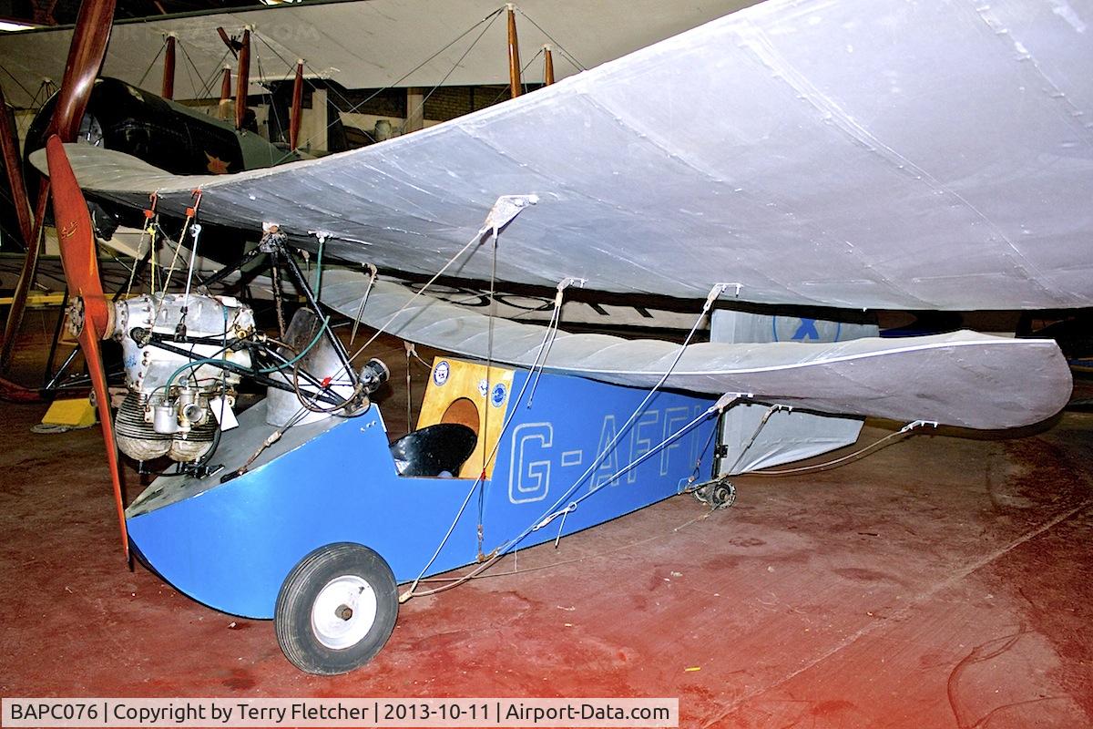 BAPC076, 1973 Mignet HM.14 Pou-du-Ciel C/N BAPC.076, Replica Flying Flea at Yorkshire Air Museum