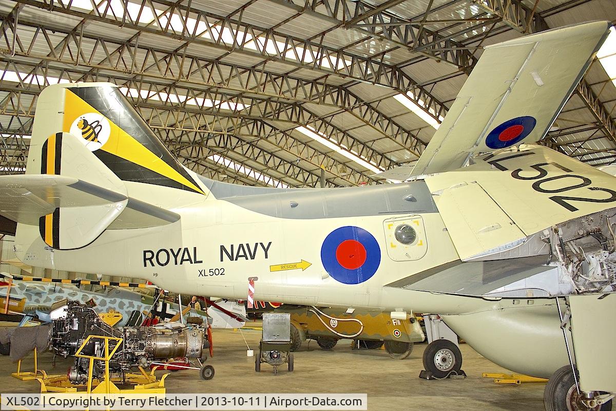 XL502, 1961 Fairey Gannet AEW.3 C/N F9461, Fairey Gannet at Yorkshire Air Museum