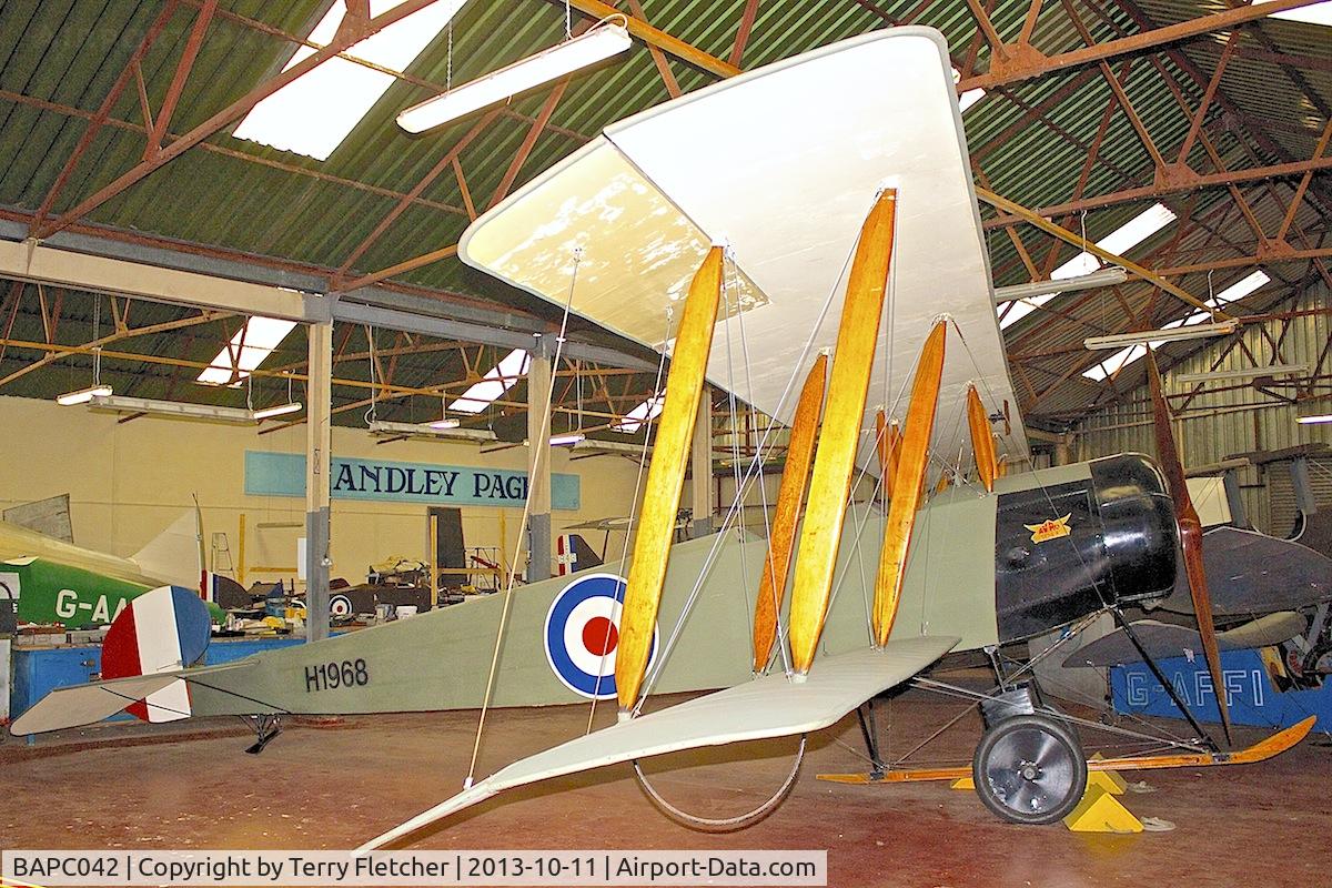 BAPC042, 1968 Avro 504K Replica C/N BAPC.042, Replica Avro 504 at Yorkshire Air Museum